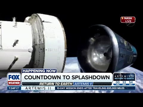 Artemis II: Service module separation and final burn sends Orion spacecroft en route to Earth