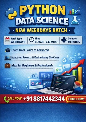🔥 Python Data Science Course 🐍 | New Batch Starting Soon | Duration 30 Hours | Enroll Now #python