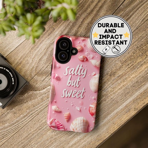 Shell Pink Coquette Phone Case, Seashell Gift, Girly Beach Vibes Phonecase - Etsy
