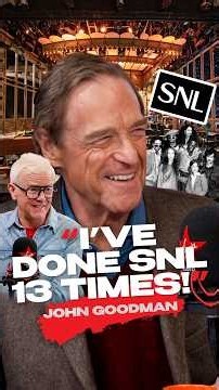 "I wanted to do it every week!" 😀 John Goodman hosted SNL 13 times!! 🤩📺 ‪@SaturdayNightLive‬