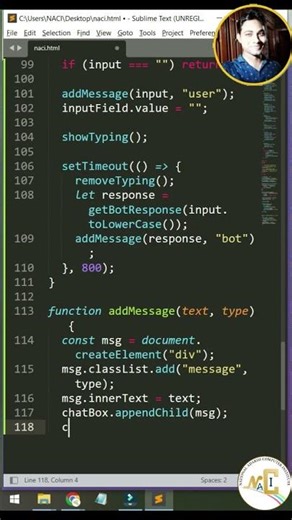 Build a Smart AI Chatbot Using JavaScript (No API Needed) #ai #chatbot