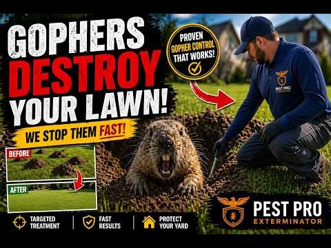 Gophers DESTROYED My Lawn… Here’s How We Stopped Them (Calgary Pest Control)