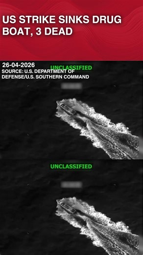 BREAKING | US Military Strike on Suspected Drug Boat Leaves 3 Dead in Eastern Pacific #shorts