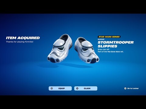 How To Get Star Wars Stormtrooper Slippies Kicks For FREE! (Fortnite)