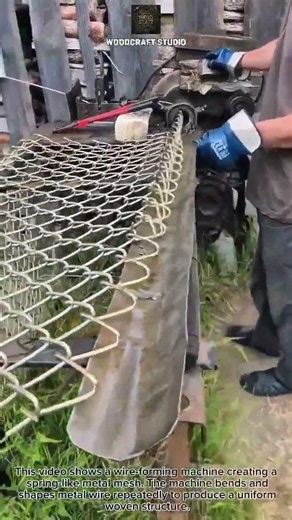 From Wire to Mesh in Seconds! Watch This Amazing Machine Work #WireMachine #Metalwork #Engineering!