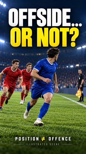 The Offside Mistake: Position Is Only Half the Decision #fifa #football #offsiderule