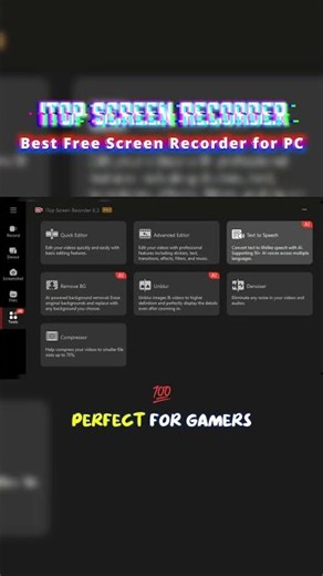 Best Free Screen Recorder for PC? | iTop Screen Recorder Review 🔥 #shorts #itopscreenrecorder