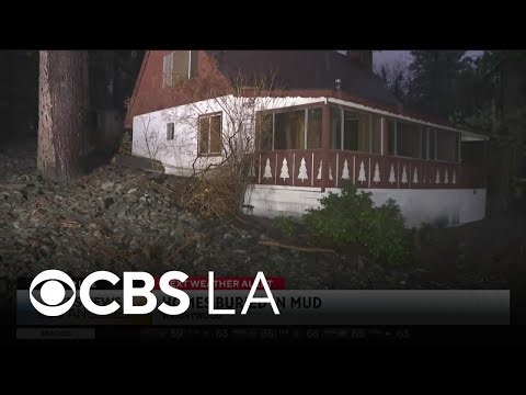Dozens of Wrightwood homes, some businesses flooded by mud after winter storm