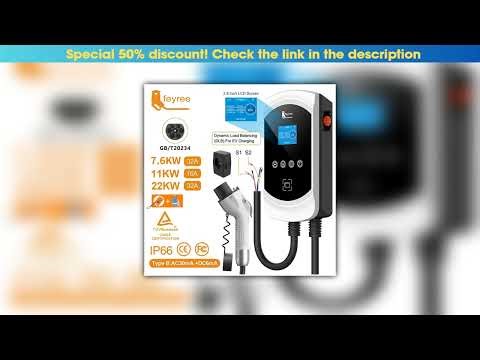 Unboxing feyree EV Charger GB/T Socket Dynamic Loading Balance Charging Station 7KW 11KW 22KW APP C