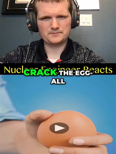 Separating Egg Yolks with a Water Bottle - Nuclear Engineer Reacts to Zack D. Films#nuclear #reaction