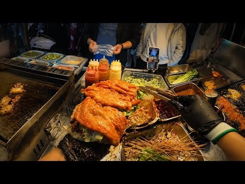 Chinese Street Food Livestream | POV Giant Flatbread Technique with Real Market Sounds