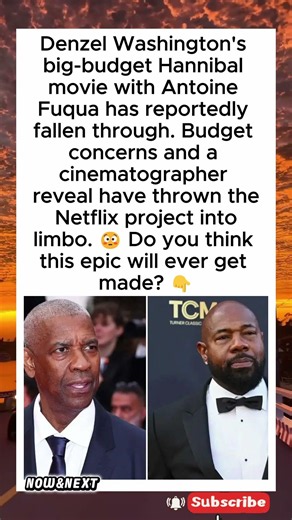 Denzel Washington's Hannibal Movie Falls Through 😳 #shorts #denzelwashington #antoinefuqua #netflix