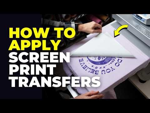 How to Use Screen Print Transfers with a Heat Press (Beginner Guide)