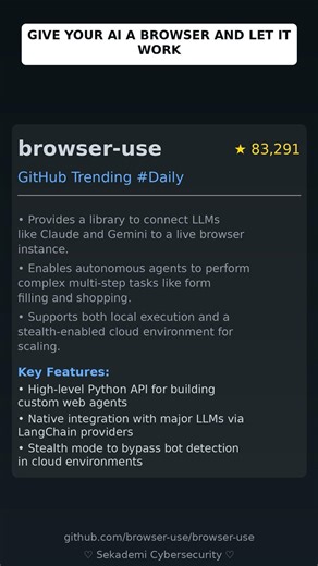 GitHub Trending Repositories: browser-use/browser-use 🇬🇧