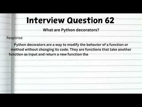 TOP 50+ Python Interview Questions & Answers | Freshers & Experienced Candidates | Crack Interviews