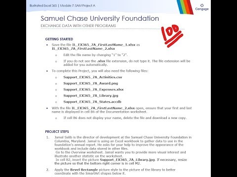 Illustrated Excel 365 | Module 7: SAM Project A