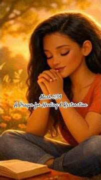 When you're in need of God's complete and restorative healing, #pray this #prayer | Mark 5:34