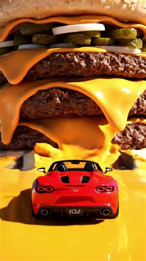 World’s Biggest Cheese Burger 🍔🧀 Extreme Cheese Explosion! #oddlysatisfying #burger