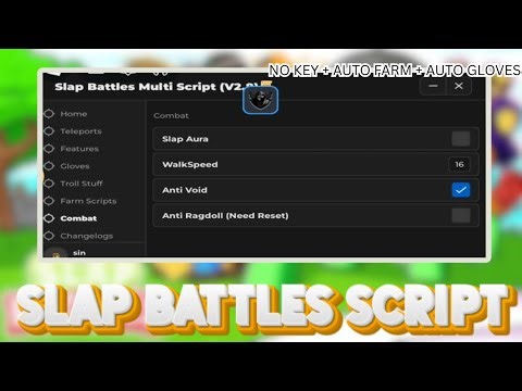 [OP] 💥 Slap Battles Keyless Script Auto Farm Slaps, Auto Get Gloves, Slap Aura, etc. || Mobile & PC