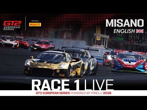 LIVE I Race 1 I Misano I GT2 European Series pwd by Pirelli (English)
