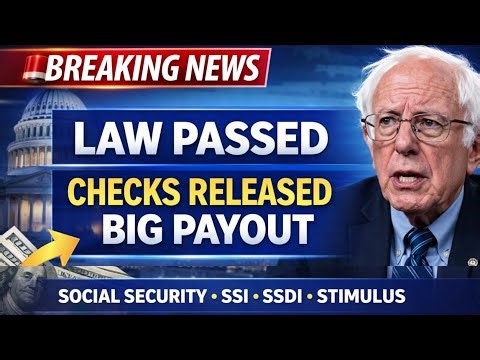 Barnie Effort! Law Just Passed by Congress — Social Security, SSI, SSDI & Stimulus Checks Released
