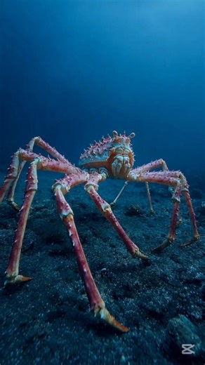 ALIENS ON EARTH:The 12-FOOT ocean spider 🕷️🌊​#japanesespidercrab #deepsea #oceanmonsters