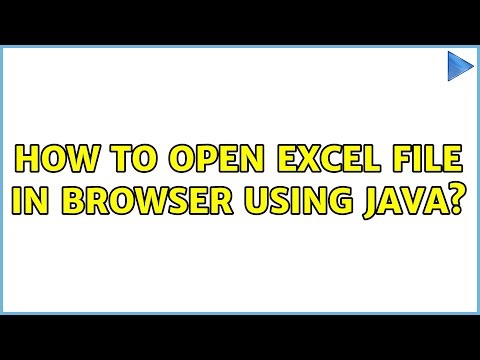 How to open Excel File in Browser using java? (3 Solutions!!)