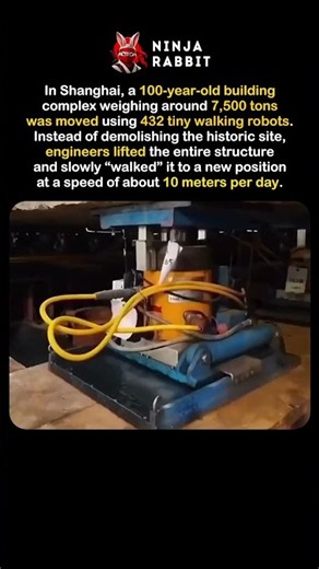 Shanghai Moved a 7,500-Ton Historic Block Using Walking Robots