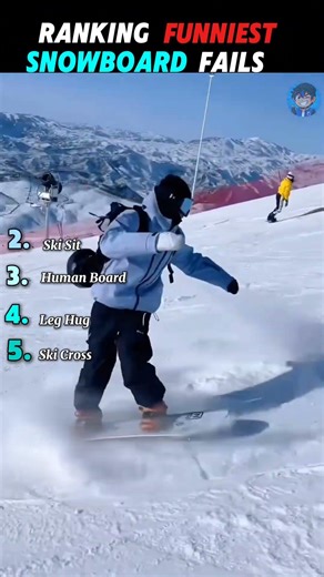 Ranking Funniest Snowboard Fails !#shorts #snowboard #funny