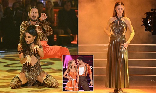 Jenna Dewan surges into three-way tie for top spot on DWTS before another surprise elimination