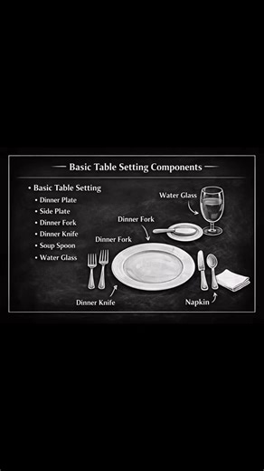 Table Setting Etiquette Guide #fblifestyles #lerning #knowledge #cheflife #chef #training #family #hotel #tableservice #restaurant | F&B TIPS GUIDE