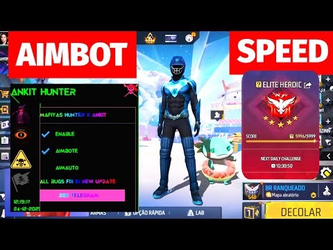 🔰 MOD MENU FF MAX E FF NORMAL SAFE AIMBOT ATUALIZADO E GRÁTIS 🔰 ANKIT HUNTER E UNITED MODS V12