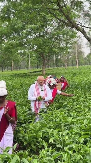 Women at Assam’s Tea Gardens sing a song paying homage to Jagat Janani Maa