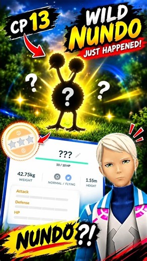 ✨I got lowest CP Nundo from wild in Pokemon go✨ #pokemongo