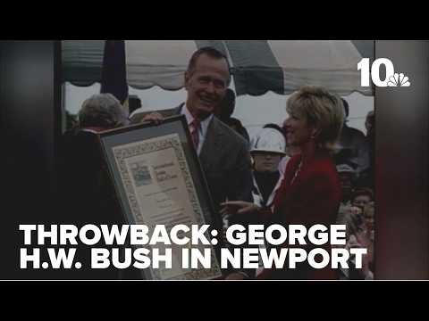 Throwback: Former President George H.W. Bush visits Newport