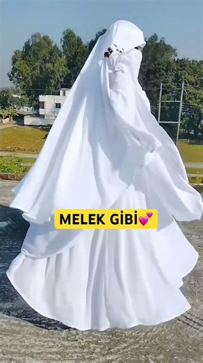 Beyazın Eşsiz Zarafeti 🤍 White Niqab Elegance #niqab #hijab #shorts #modestfashion
