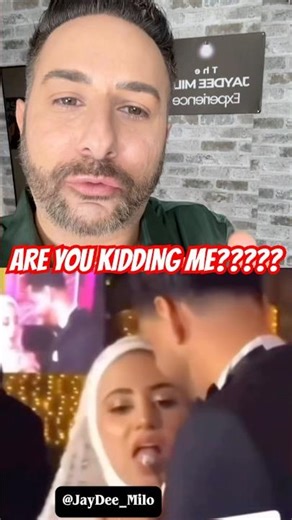 You won’t believe what the groom did to his new bride during the wedding cake ceremony…