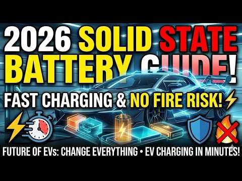 2026 Solid State Battery Guide: Fast Charging & No Fire Risk! ⚡