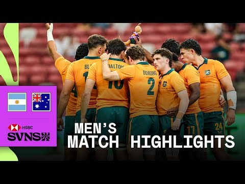 Wallabies and Pumas CLASH ⚔️ | Argentina v Australia | HSBC SVNS Singapore 2026 | Men's Highlights