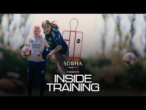 CHAMPIONS LEAGUE READY 🫡 | Our Gunners get set for Lyon | INSIDE TRAINING | UWCL