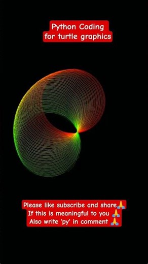 Python Turtle Graphics 🐢 | Coding Visual Magic in 30 Seconds