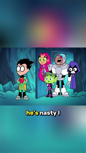 Robin's SECRET Monster! 💀 #reels #raven #teentitansgo #funny #dc #cartoon #short