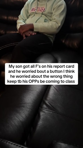My son got all F’s on his report card and he worried bout a button I think he worried about the wrong thing keep tb his OPPs be coming to class #fyp #trending #viral