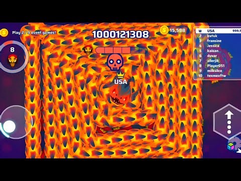 Snake.io modmenu gameplay #428 - usa