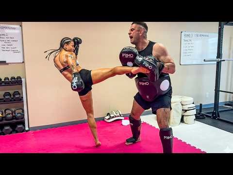 Her Kick Made the Coach SCREAM in Pain! 😱🥊 Insane Female MMA Power!