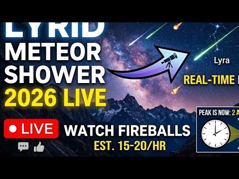 Lyrid Meteor Shower 2026 LIVE | Real-Time Stargazing & Meteor Observations