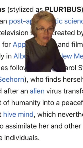 Pluribus series humans got infected with an alien virus that transformed them into a peaceful hive mind, and they tried to assimilate those who don’t got it | Gina Maria Colvin Hill