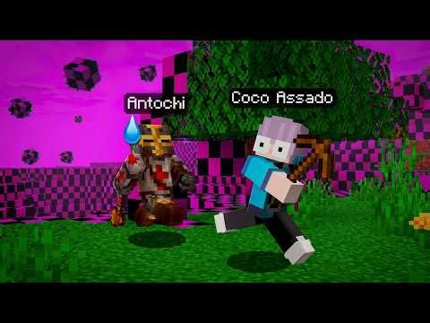 ANTOCHI e eu ZERANDO Minecraft enquanto o MUNDO SOMEKKKK (ai que stress...)