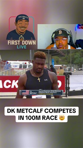 DK Metcalf's Impressive 100m Race Performance