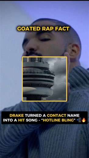 GOATED TV on X: "GOATED RAP FACT 🐐🦉 Drake turned a nickname for a woman he was seeing into the title of his hit “Hotline Bling.” 📲🔥 Sometimes the story behind a hit is just as interesting as the song itself. Did you know this? 👀" / X